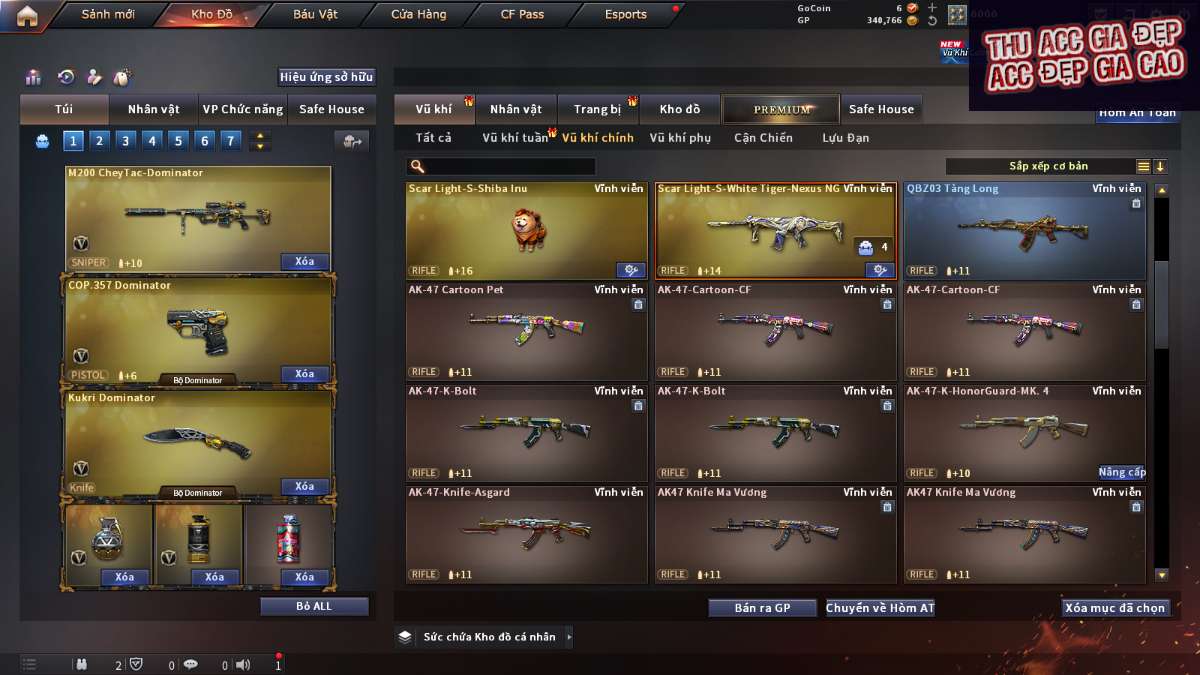 shop acc cf uy tin gia re